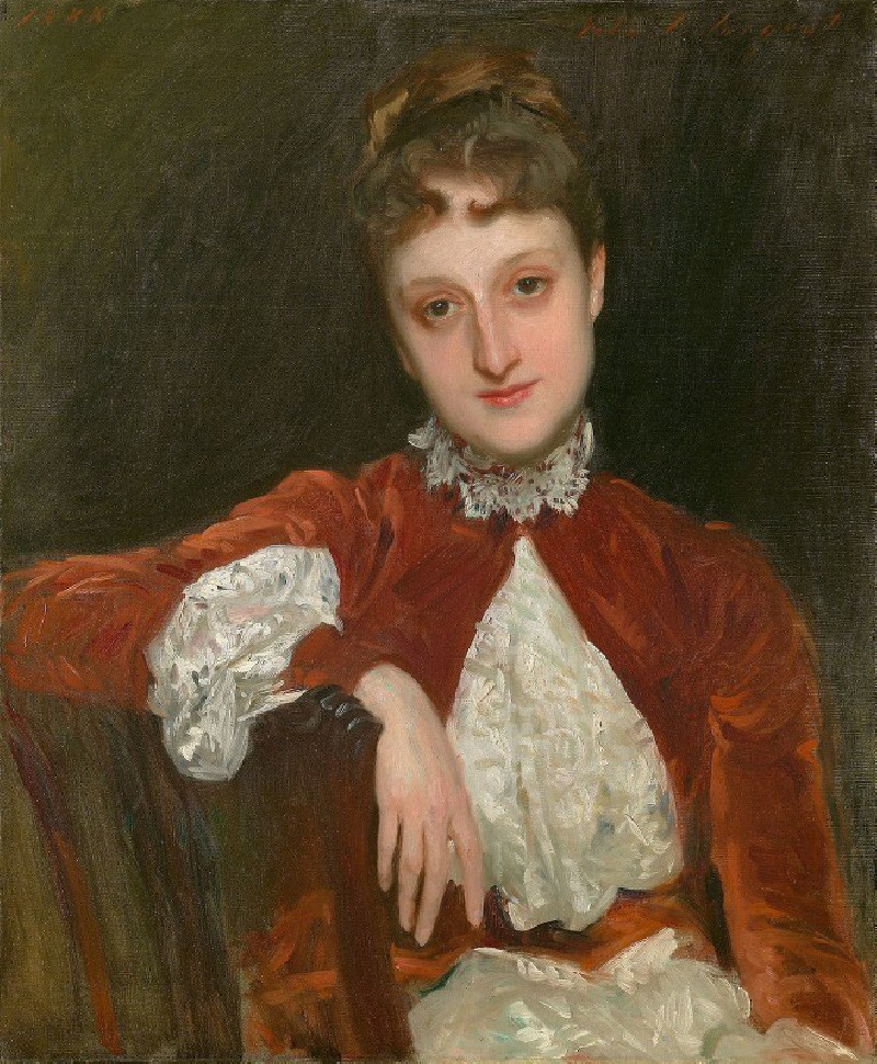 Mrs. Charles Deering (Marion Denison Whipple) (1888) reproduction of painting by John Singer Sargent. ALL GICLEE PRINTS