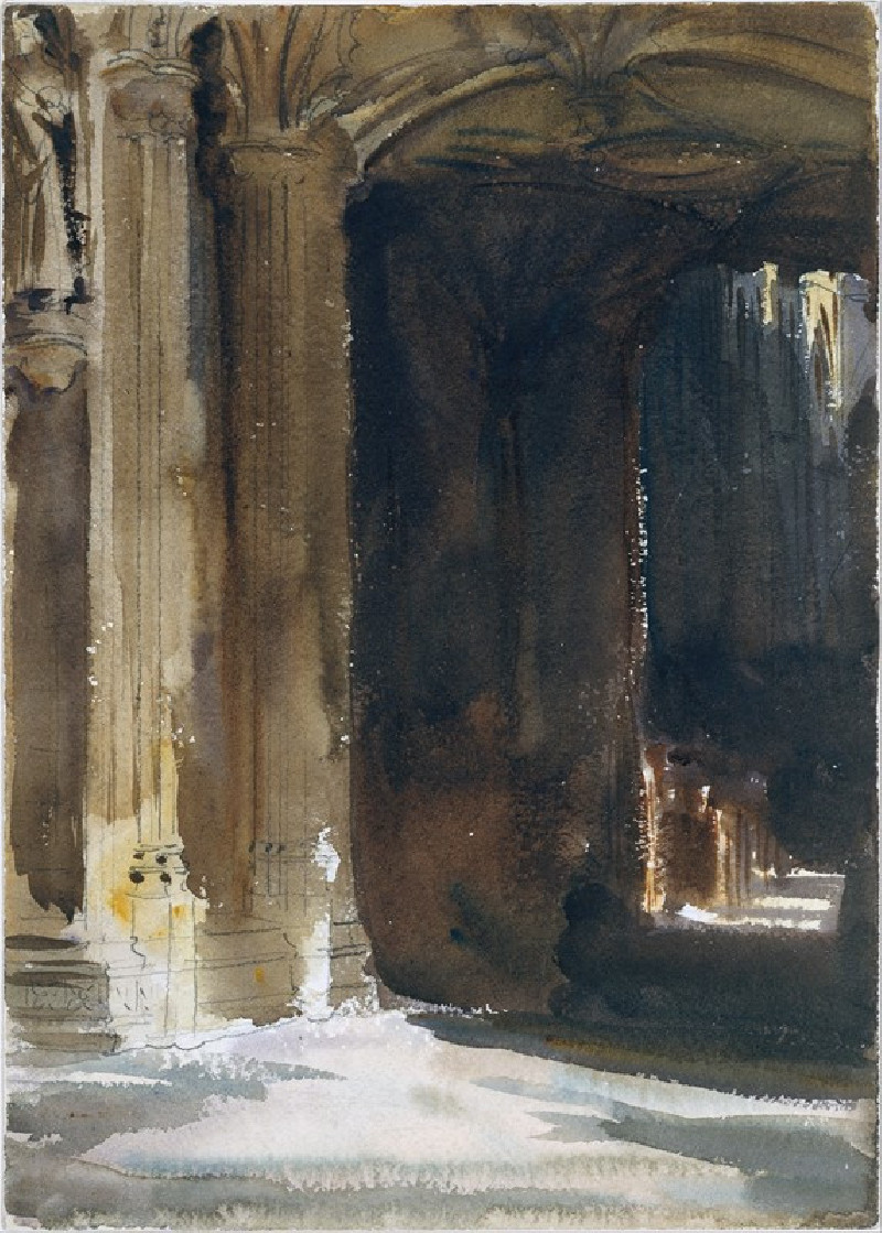 Cathedral Interior (circa 1904) reproduction of painting by John Singer Sargent. ALL GICLEE PRINTS