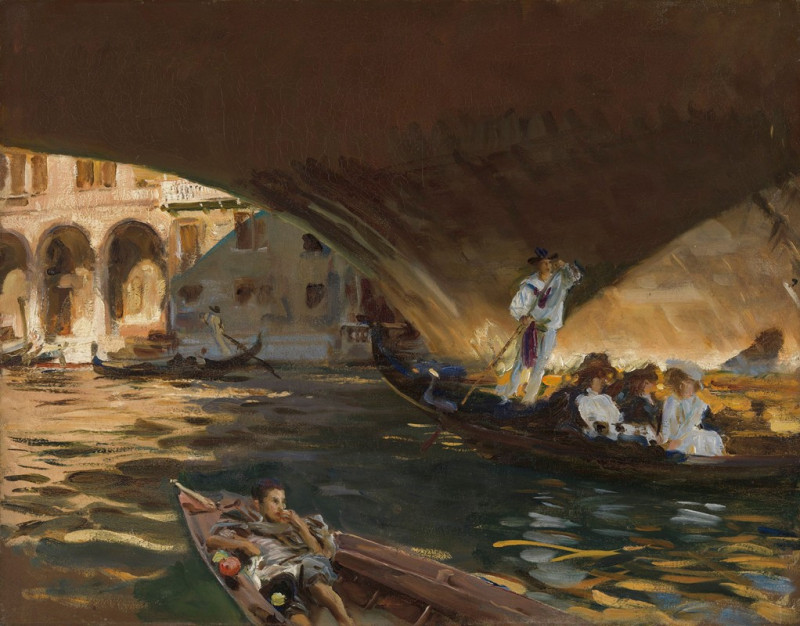 The Rialto (circa 1909) reproduction of painting by John Singer Sargent. ALL GICLEE PRINTS