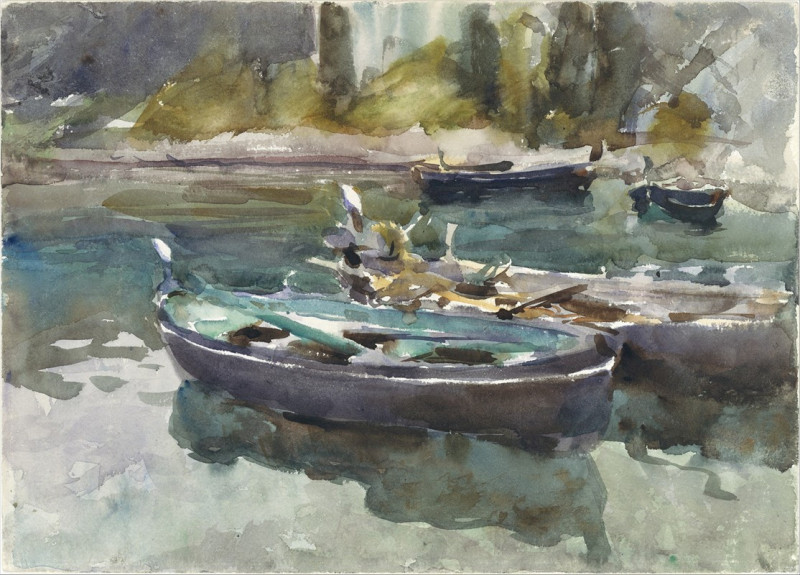 Small Boats (1913) reproduction of painting by John Singer Sargent. ALL GICLEE PRINTS