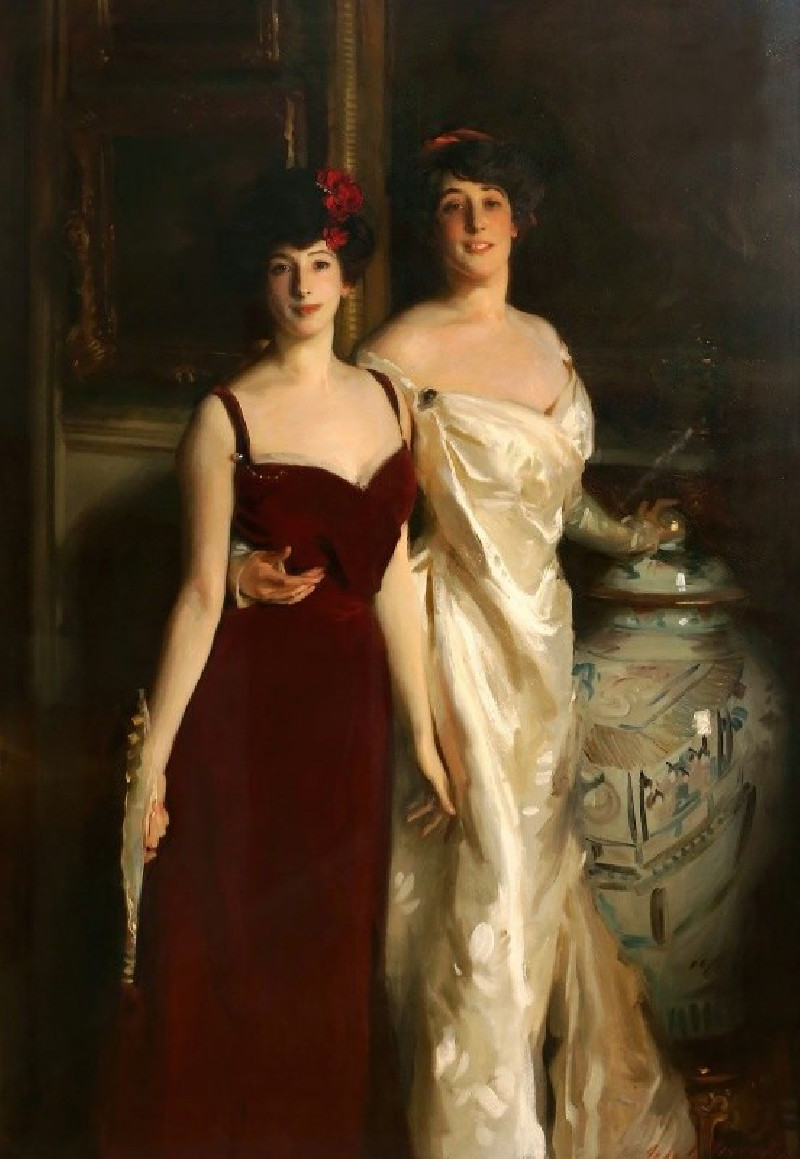 Ena and Betty, daughters of Asher and Mrs. Wertheimer (1901) reproduction of painting by John Singer Sargent. ALL GICLEE PRINTS