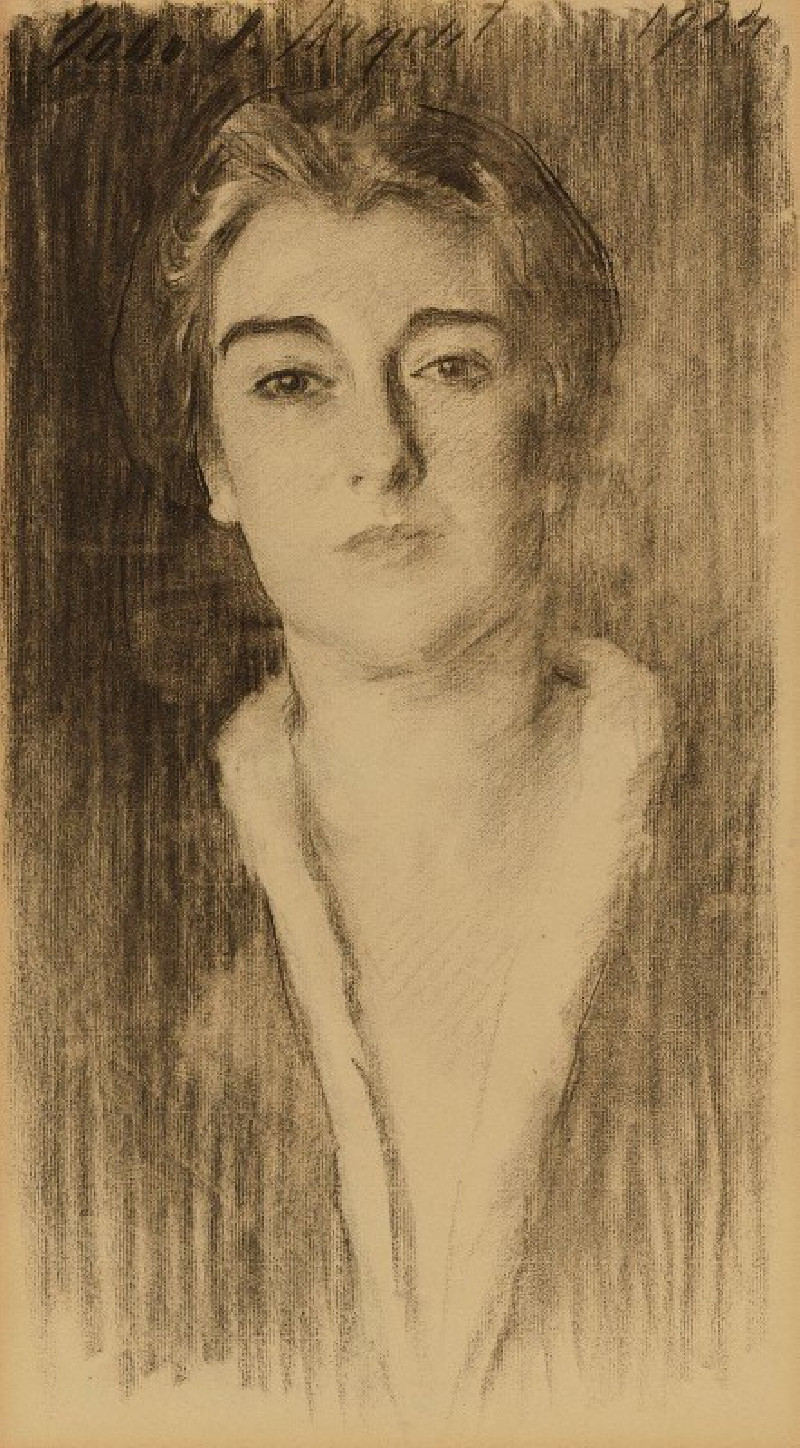 Portrait Of Mrs. Esperanza Conill De Zanetti (1924) reproduction of painting by John Singer Sargent. ALL GICLEE PRINTS