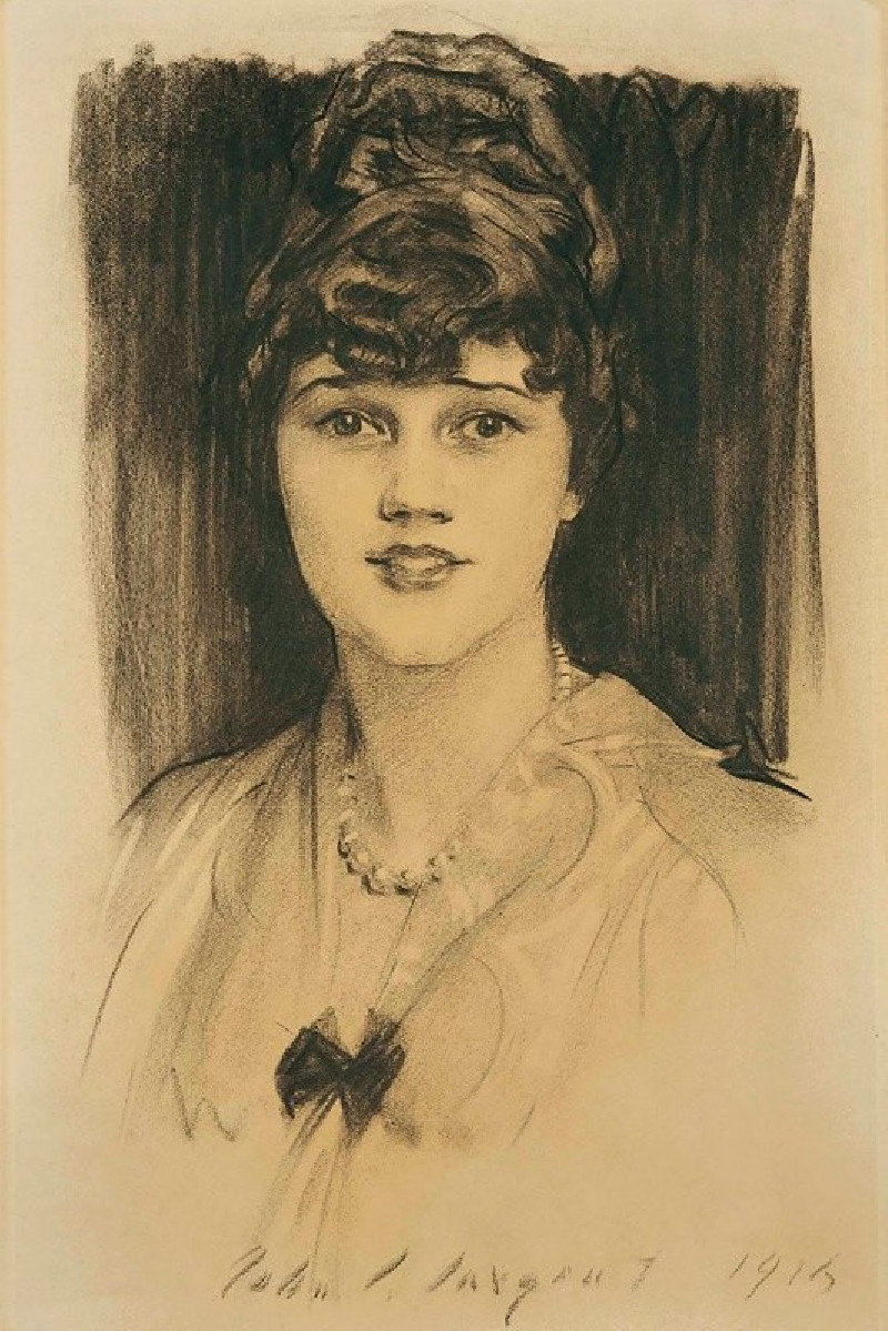 Portrait of Constance Coolidge (1892-1973) (1915) reproduction of painting by John Singer Sargent. ALL GICLEE PRINTS