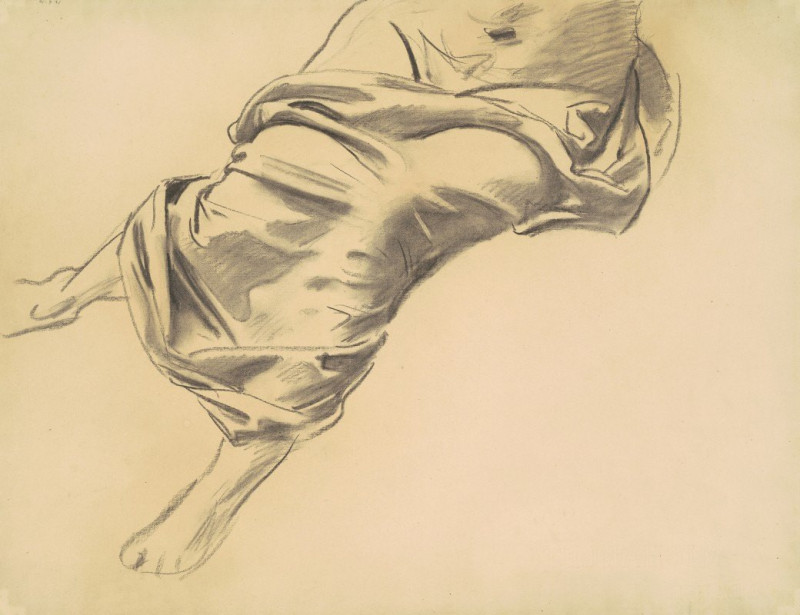 Study of a Draped Figure (1920-1925) reproduction of painting by John Singer Sargent. ALL GICLEE PRINTS