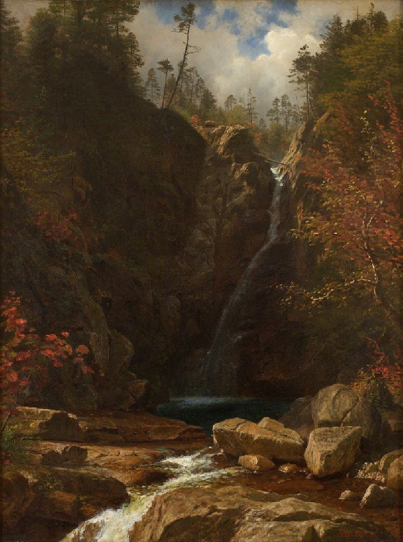 Glen Ellis Falls reproduction of painting by Albert Bierstadt. ALL GICLEE PRINTS