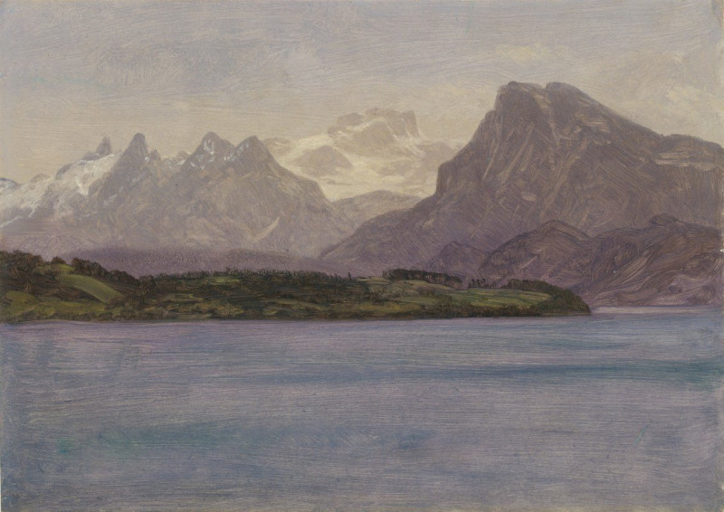 Alaskan Coast Range (ca. 1889) reproduction of painting by Albert Bierstadt. ALL GICLEE PRINTS