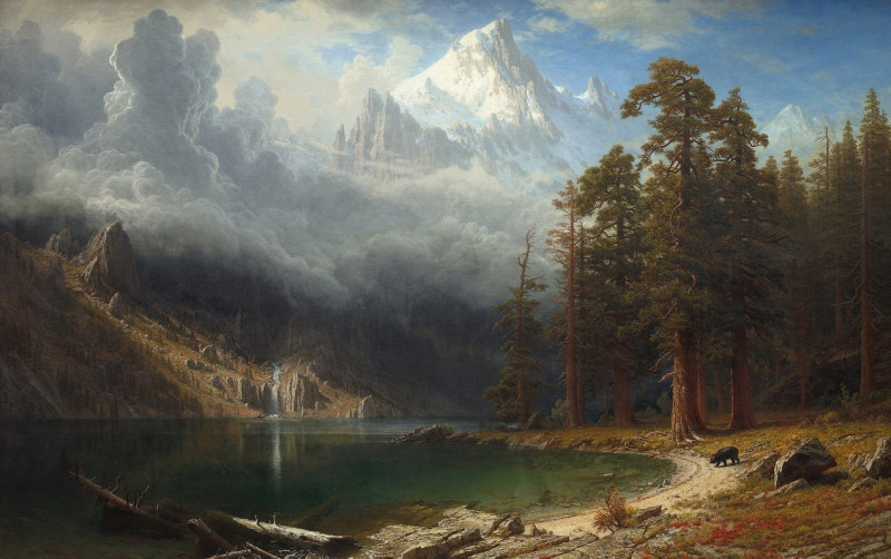 Mount Corcoran (c. 1876-1877) reproduction of painting by Albert Bierstadt. ALL GICLEE PRINTS