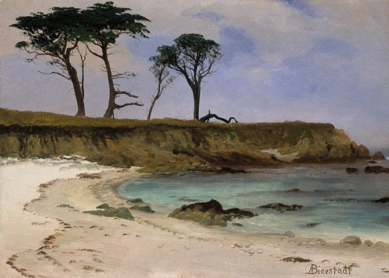 Sea Cove (ca. 1880–90) reproduction of painting by Albert Bierstadt. ALL GICLEE PRINTS