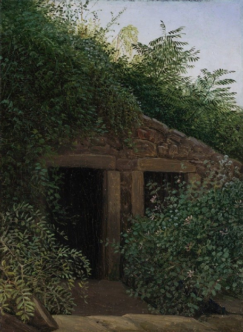 An Overgrown Mineshaft (ca. 1824) reproduction of painting by Carl Gustav Carus. ALL GICLEE PRINTS