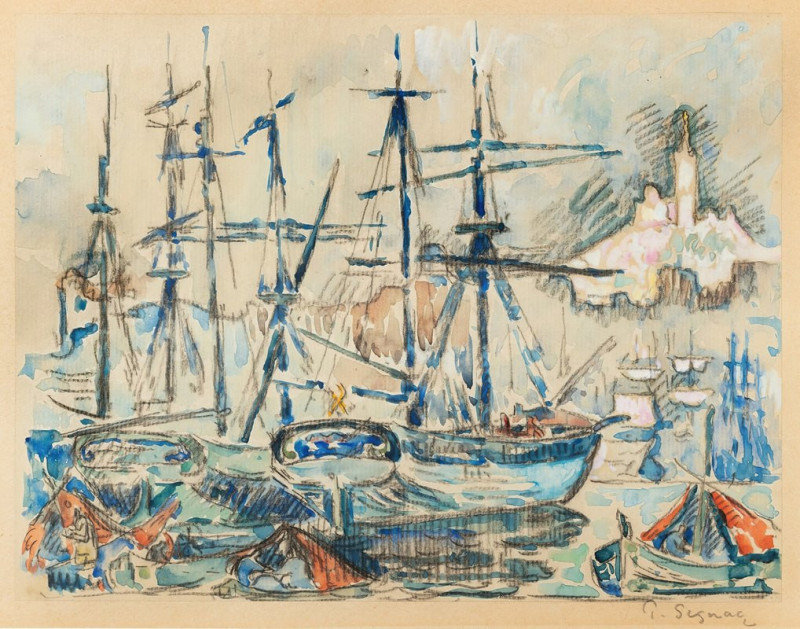 Paul Signac reprodukcija Marseille (ca 1920), VISOS REPRODUKCIJOS , paveikslai, reprodukcijos internetu