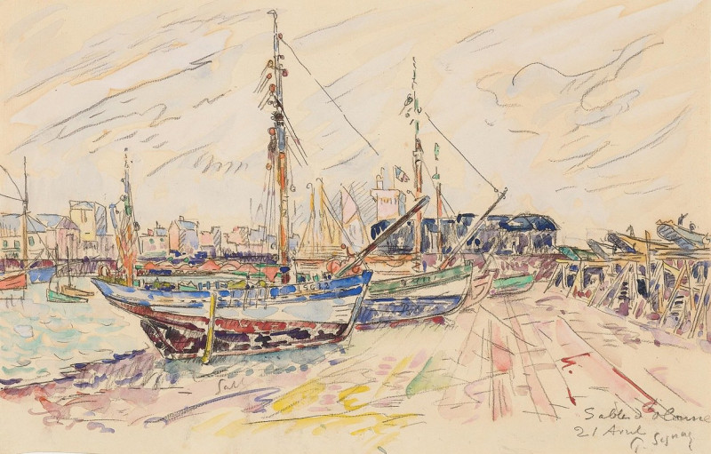 Paul Signac reprodukcija Les Sables d’ Olonne (1929), VISOS REPRODUKCIJOS , paveikslai, reprodukcijos internetu