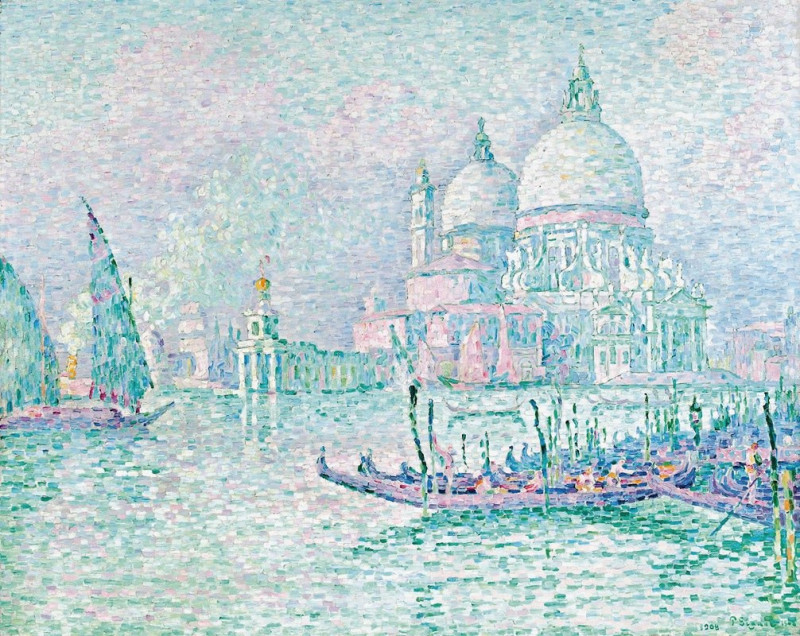 Venise. La Salute. Vert (1908) reproduction of painting by Paul Signac. ALL GICLEE PRINTS