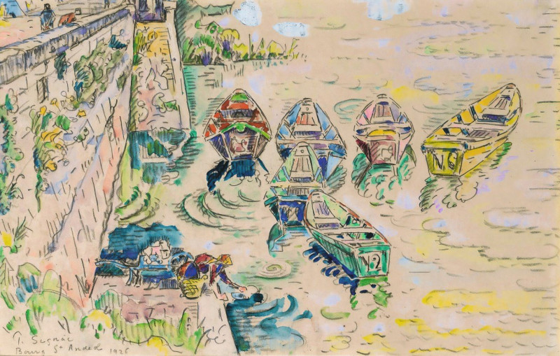 Paul Signac reprodukcija Bourg Saint-Andéo (1926), VISOS REPRODUKCIJOS , paveikslai, reprodukcijos internetu