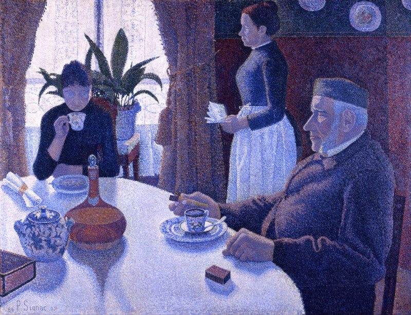 La salle à manger (1886 - 1887) reproduction of painting by Paul Signac. ALL GICLEE PRINTS