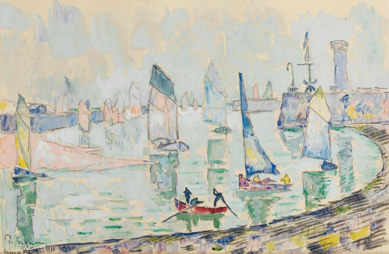 Saint-Gilles Croix-De-Vie (1925) reproduction of painting by Paul Signac. ALL GICLEE PRINTS