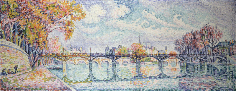 Le pont des Arts (1928) reproduction of painting by Paul Signac. ALL GICLEE PRINTS