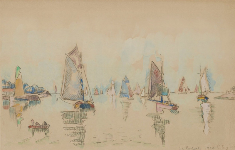 Paul Signac reprodukcija La Rochelle (1920), VISOS REPRODUKCIJOS , paveikslai, reprodukcijos internetu