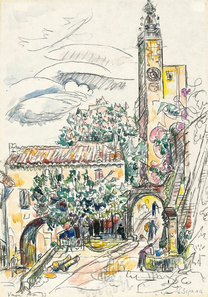 Vaison (1933) reproduction of painting by Paul Signac. ALL GICLEE PRINTS