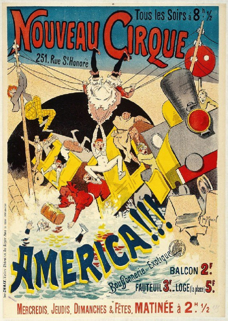 Georges Meunier reprodukcija Ouveau Cirque,America!!! (1895), VISOS REPRODUKCIJOS , paveikslai, reprodukcijos internetu