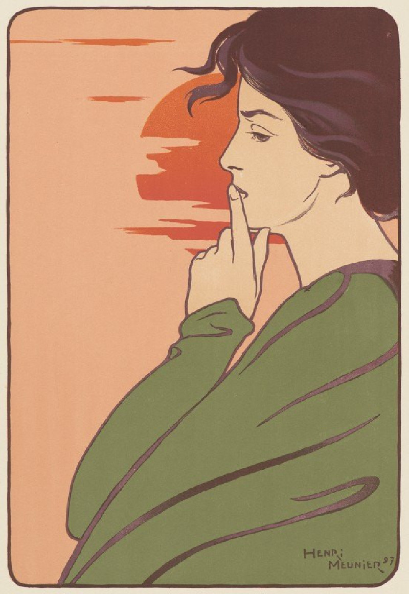 L’Heure du Silence (1897) reproduction of painting by Georges Meunier. ALL GICLEE PRINTS