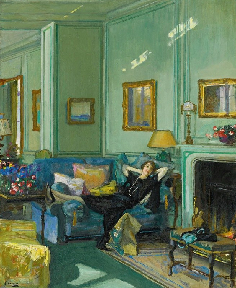 Sir John Lavery reprodukcija Mrs. Osler (1929), VISOS REPRODUKCIJOS , paveikslai, reprodukcijos internetu