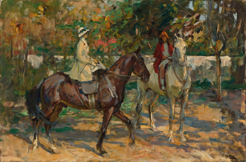 Sir John Lavery reprodukcija The Morning Ride, VISOS REPRODUKCIJOS , paveikslai, reprodukcijos internetu