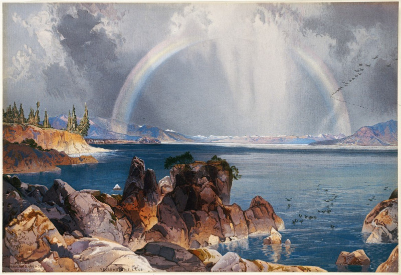 Yellowstone Lake (ca. 1875) reproduction of painting by Thomas Moran. ALL GICLEE PRINTS