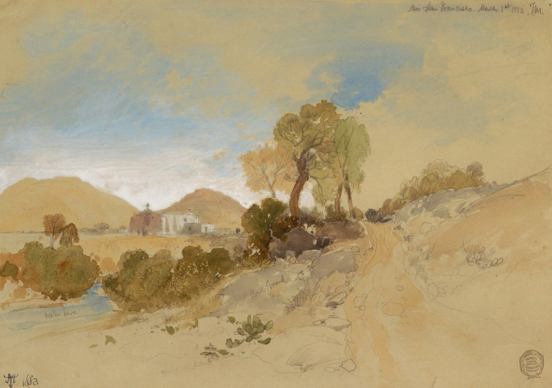 Near San Francisco, Mexico (1883) reproduction of painting by Thomas Moran. ALL GICLEE PRINTS