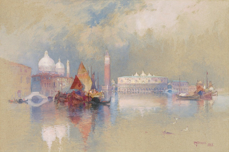 View of Venice (1888) reproduction of painting by Thomas Moran. ALL GICLEE PRINTS