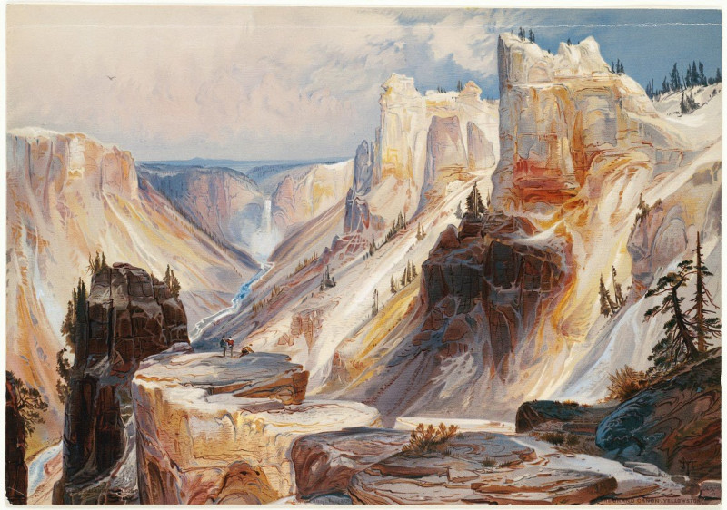 The Grand Canyon, Yellowstone (ca. 1875) reproduction of painting by Thomas Moran. ALL GICLEE PRINTS