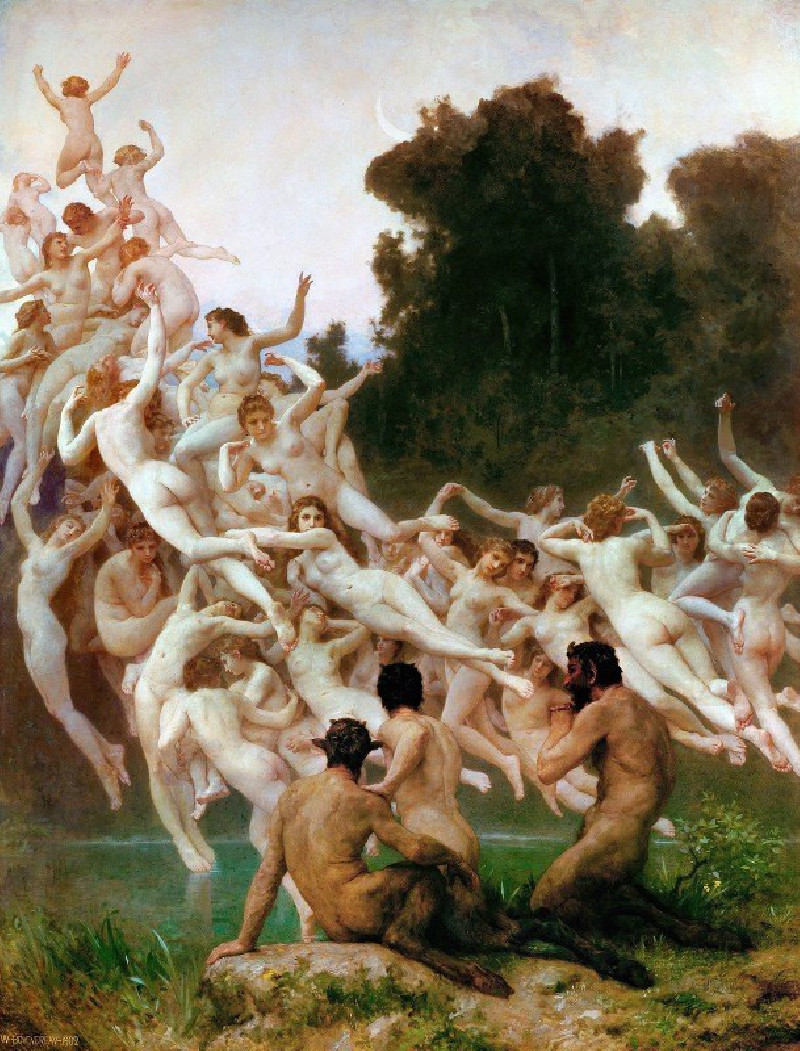 William Bouguereau reprodukcija Les Oréades (1902), VISOS REPRODUKCIJOS , paveikslai, reprodukcijos internetu