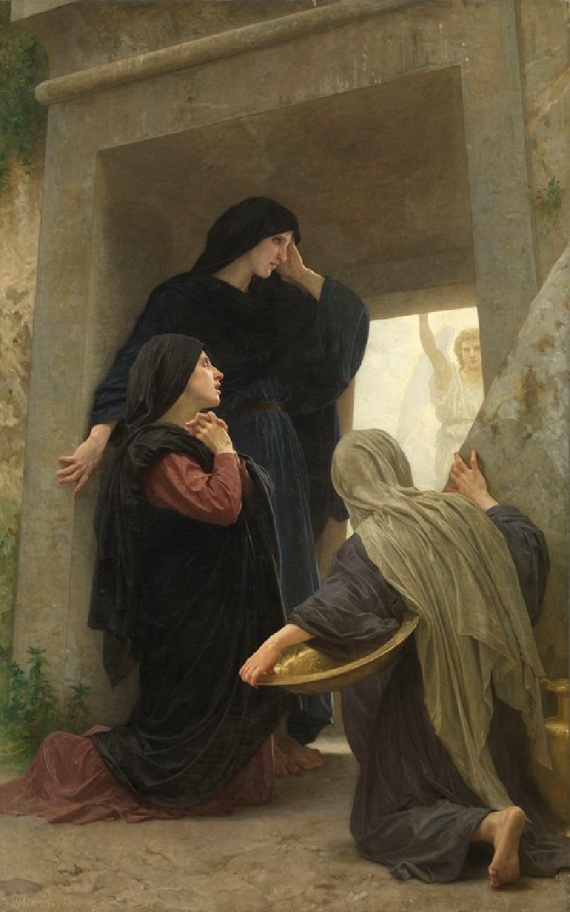 The Holy Women at the Tomb (1890) reproduction of painting by William Bouguereau. ALL GICLEE PRINTS