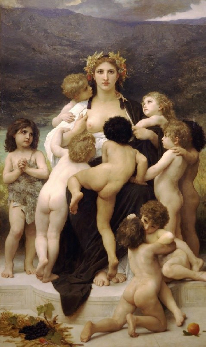 Alma Parens (1883) reproduction of painting by William Bouguereau. ALL GICLEE PRINTS