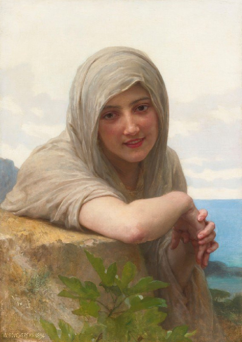 Souvenir (1894) reproduction of painting by William Bouguereau. ALL GICLEE PRINTS