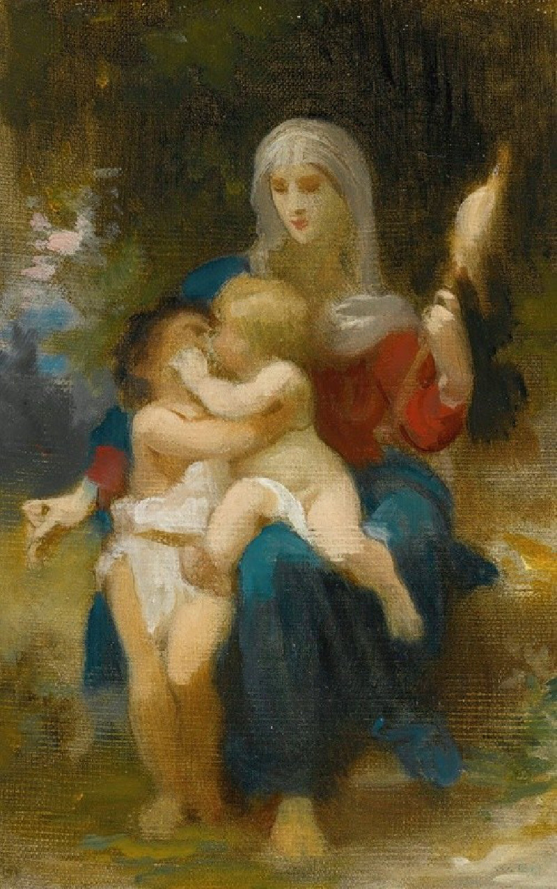 Study For Sainte Famille reproduction of painting by William Bouguereau. ALL GICLEE PRINTS