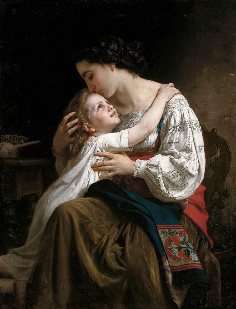 Le lever (1865) reproduction of painting by William Bouguereau. ALL GICLEE PRINTS