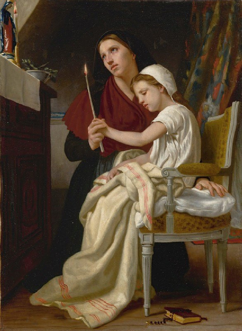 Le Voeu reproduction of painting by William Bouguereau. ALL GICLEE PRINTS