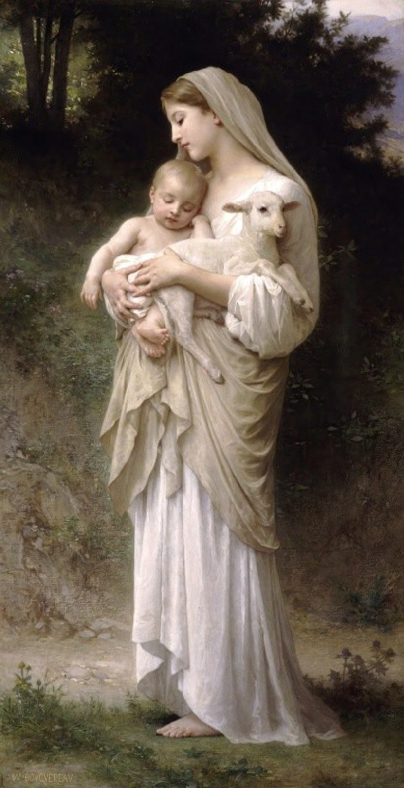 William Bouguereau reprodukcija L’Innocence (1893), VISOS REPRODUKCIJOS , paveikslai, reprodukcijos internetu