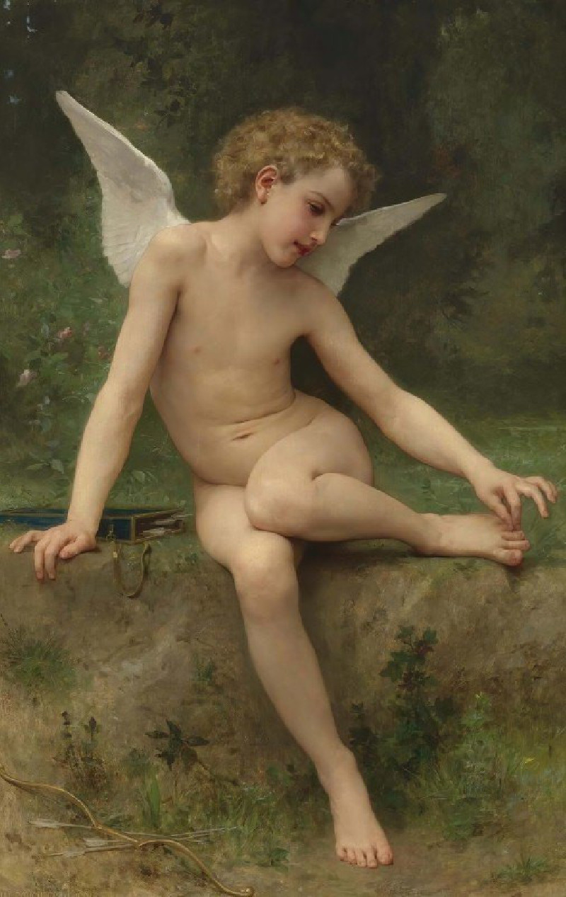 L’amour À L’épine (1894) reproduction of painting by William Bouguereau. ALL GICLEE PRINTS