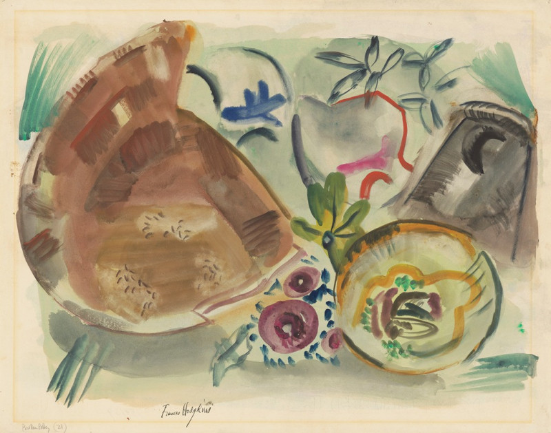 Broken pottery (1939) reproduction of painting by Frances Hodgkins. ALL GICLEE PRINTS