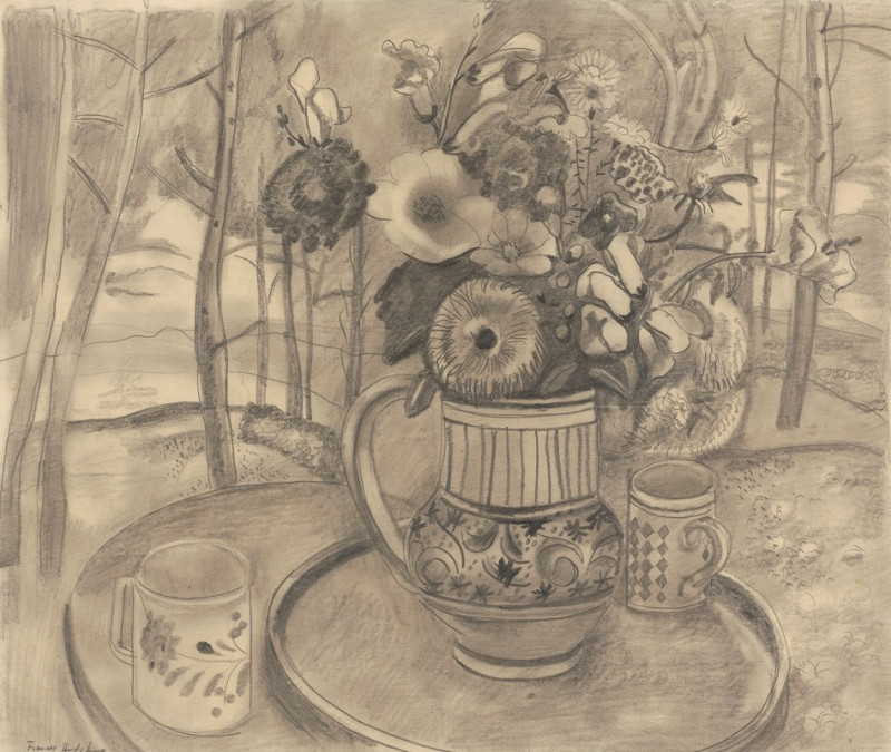 Jug of flowers (1929) reproduction of painting by Frances Hodgkins. ALL GICLEE PRINTS