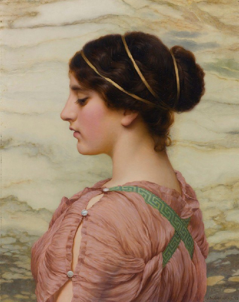 Marcella (1912) reproduction of painting by John William Godward. ALL GICLEE PRINTS