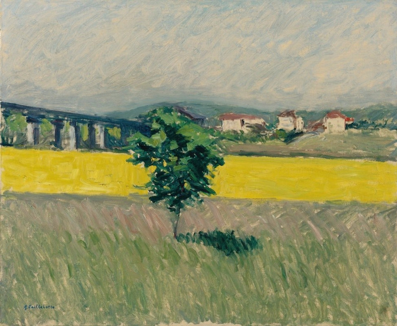 Gustave Caillebotte reprodukcija Prairie Au Pont D’argenteuil, VISOS REPRODUKCIJOS , paveikslai, reprodukcijos internetu