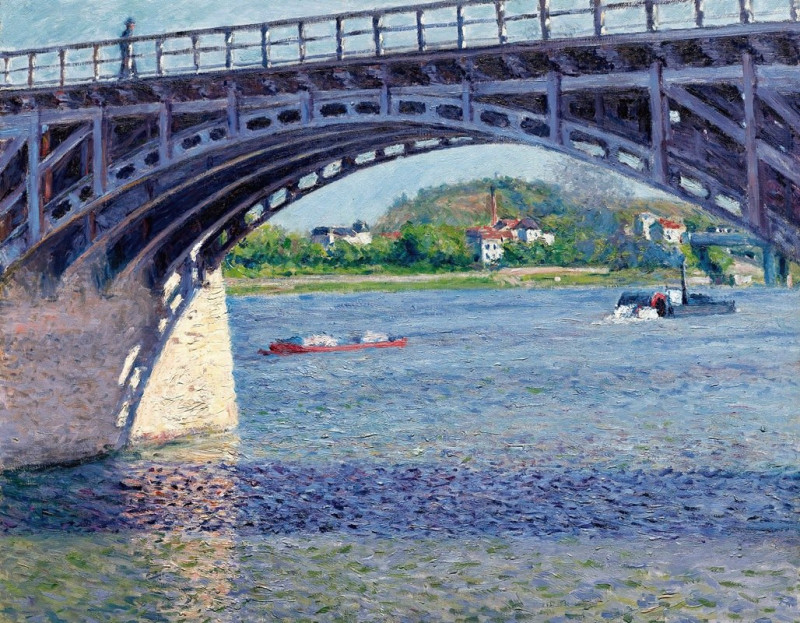 Gustave Caillebotte reprodukcija Le Pont D’argenteuil Et La Seine (circa 1883), VISOS REPRODUKCIJOS , paveikslai, reprodukcij...