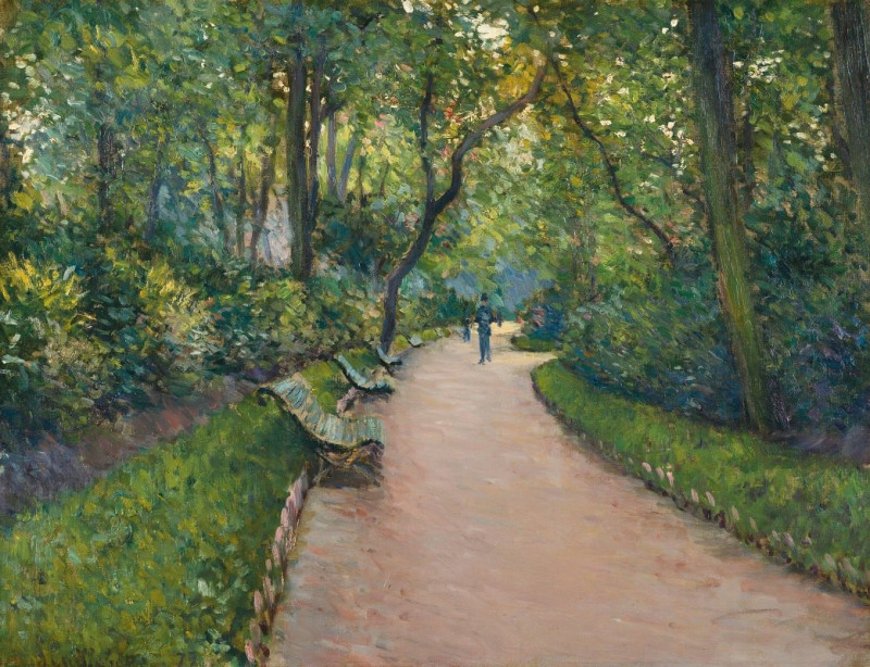 Le Parc Monceau (1877) reproduction of painting by Gustave Caillebotte. ALL GICLEE PRINTS