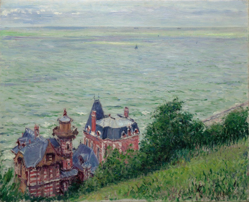 Villas at Trouville (1884) reproduction of painting by Gustave Caillebotte. ALL GICLEE PRINTS