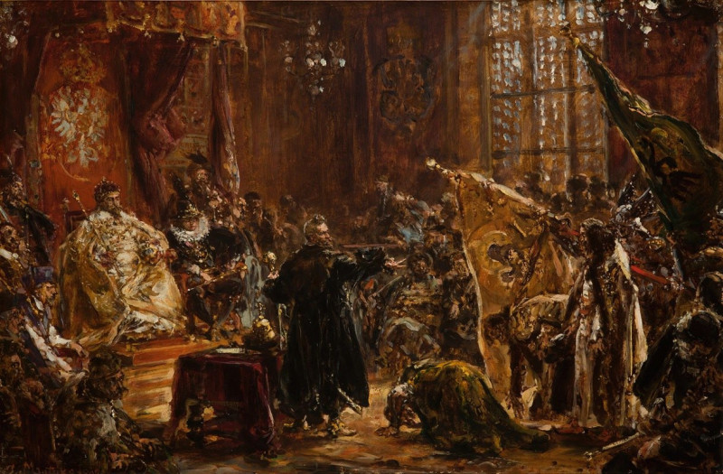 Shuysky Tsars at the Seym of Warsaw (1892) reproduction of painting by Jan Matejko. ALL GICLEE PRINTS