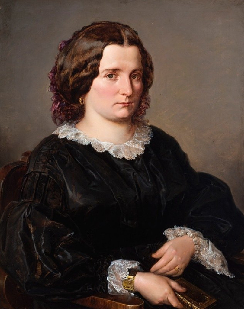 Portrait of Maria Maurizio (1860) reproduction of painting by Jan Matejko. ALL GICLEE PRINTS