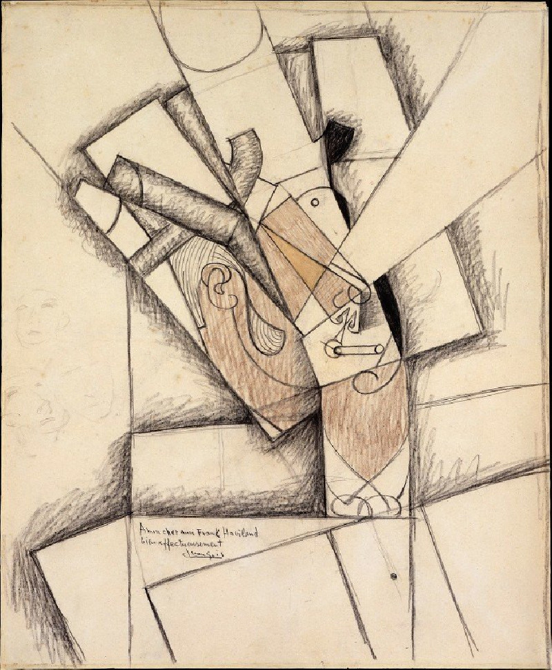 Juan Gris reprodukcija The Smoker II (1913), VISOS REPRODUKCIJOS , paveikslai, reprodukcijos internetu