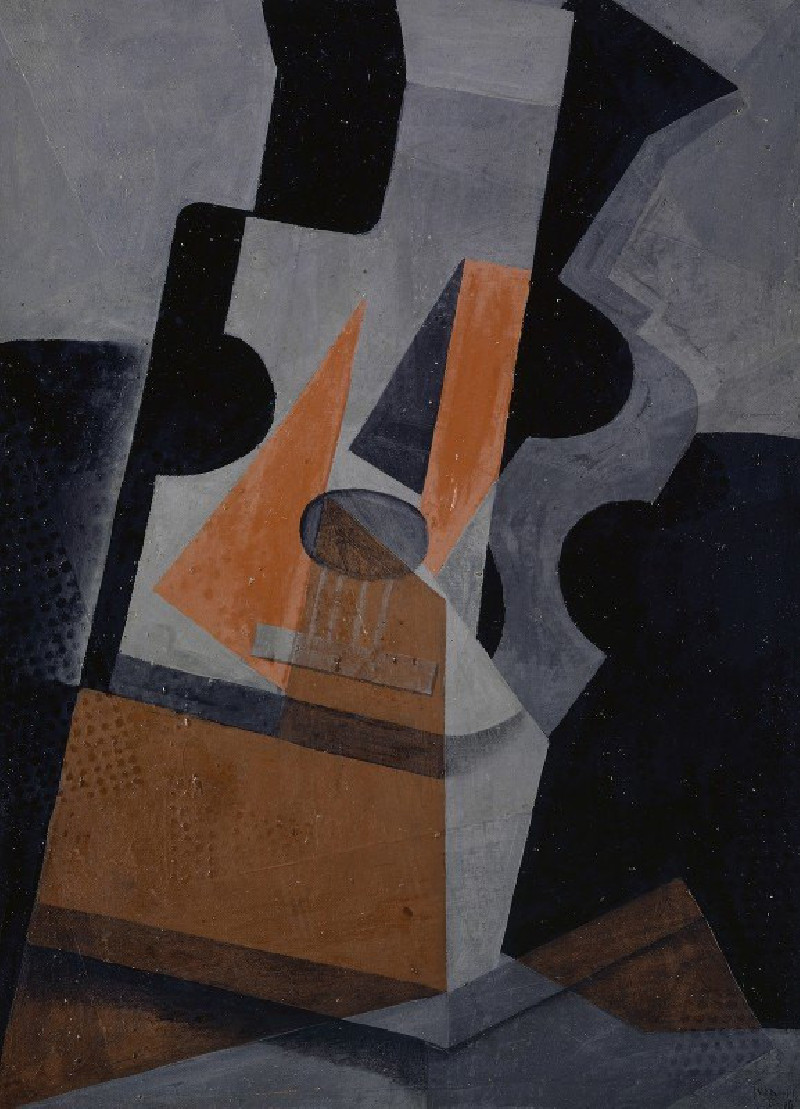 Juan Gris reprodukcija The Guitar (Still Life with Guitar) (1916), Natiurmortas , paveikslai, reprodukcijos internetu